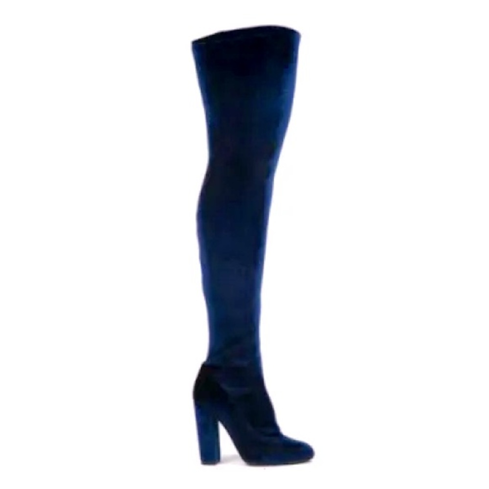 Blue Over the Knee Boots NWOT